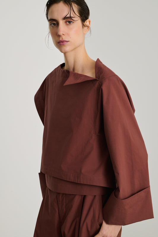 Blouse Eva - Acajou - Coton - Femme