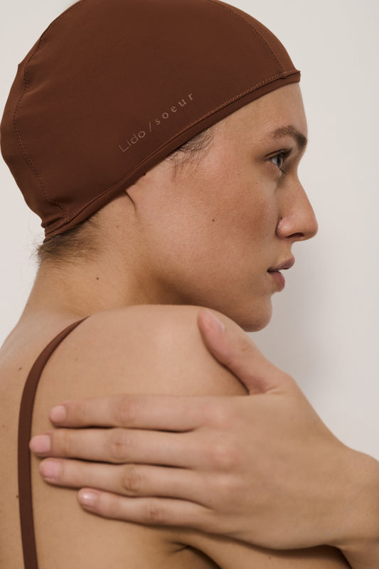 BONNET DE BAIN LA CUFFIA MARRON