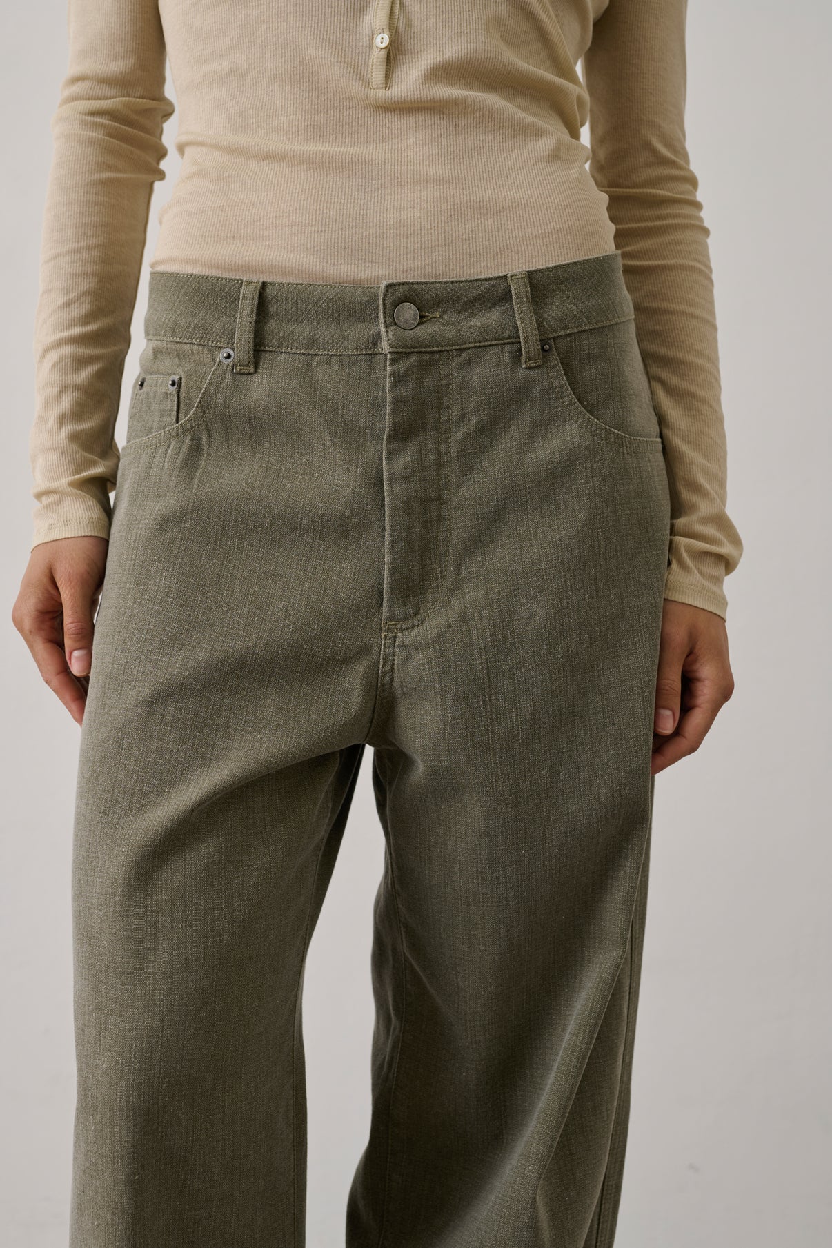 Pantalon Hunter - Kaki - Coton - Femme vue 5