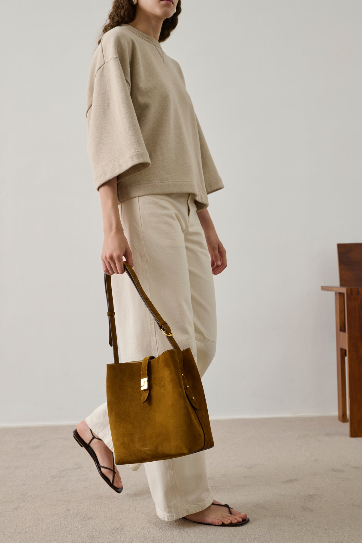 Sac Bello - Caramel - Cuir - Femme vue 2