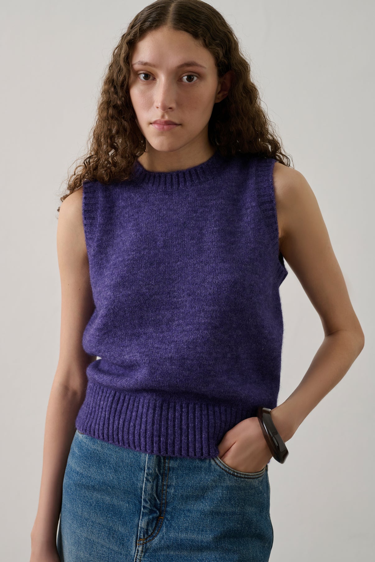 Pull Namaste - Violet Clair - Femme vue 2