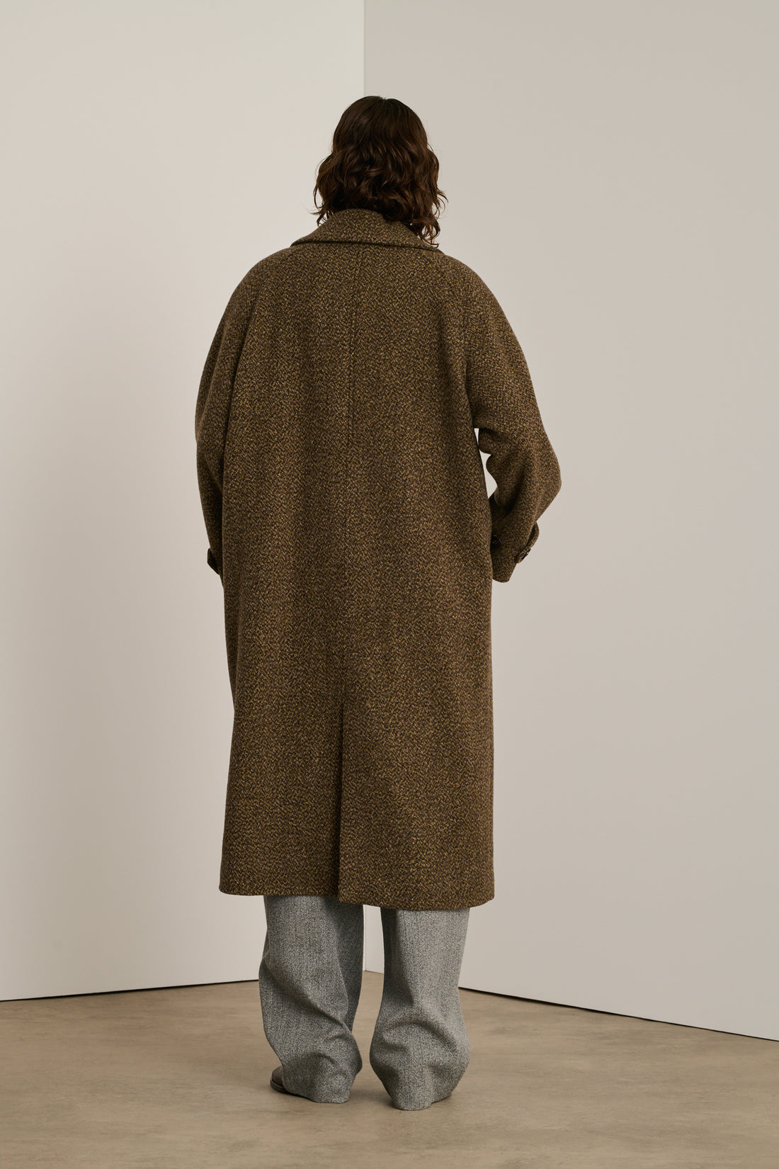 Manteau Brighton - Marron/Noir - Laine - Femme