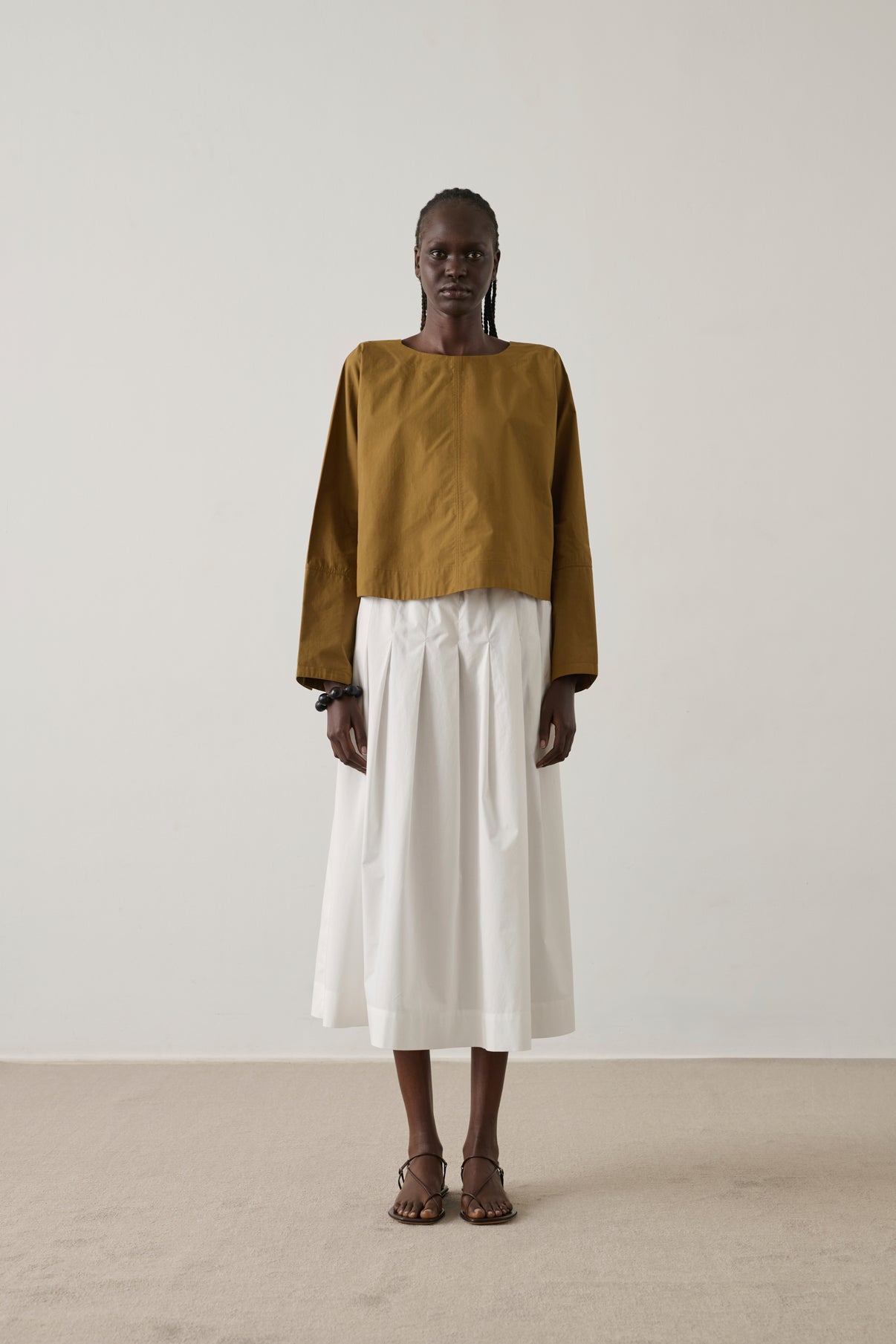 Blouse Armand - Caramel - Coton - Femme vue 3