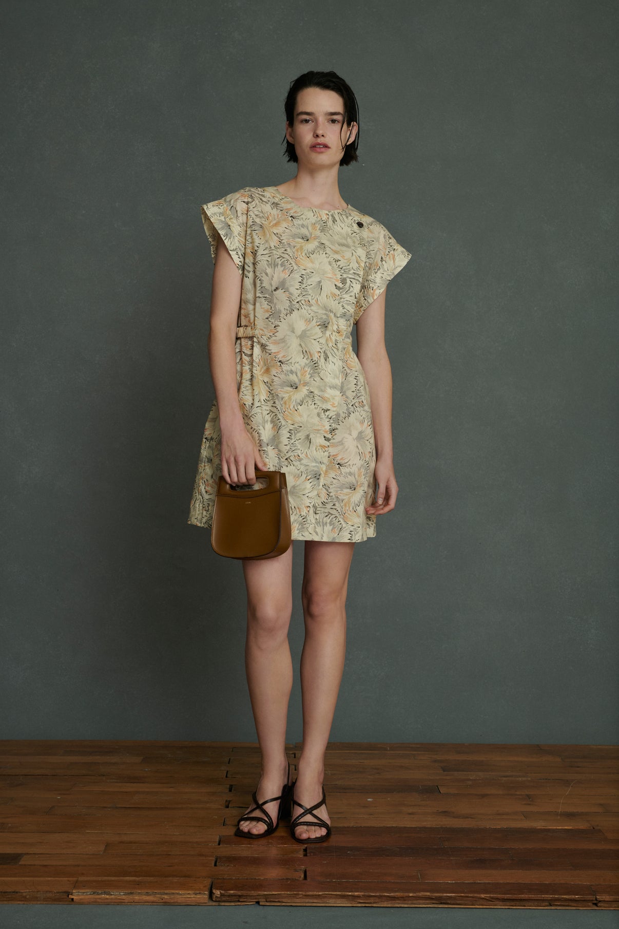 Robe Alba - Beige/Gris - Coton - Femme vue 1