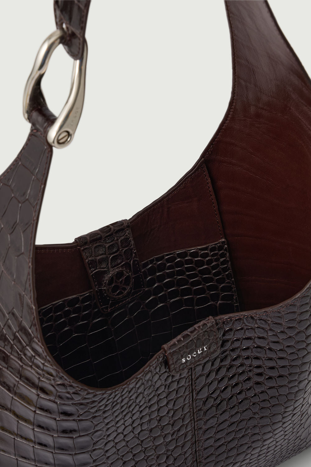 Sac Cosima Mini - Marron Foncé - Cuir - Femme vue 5